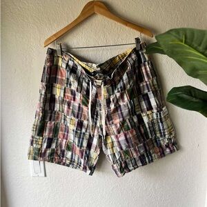 Polo Ralph Lauren vintage men's patchwork madras shorts , Sz 36